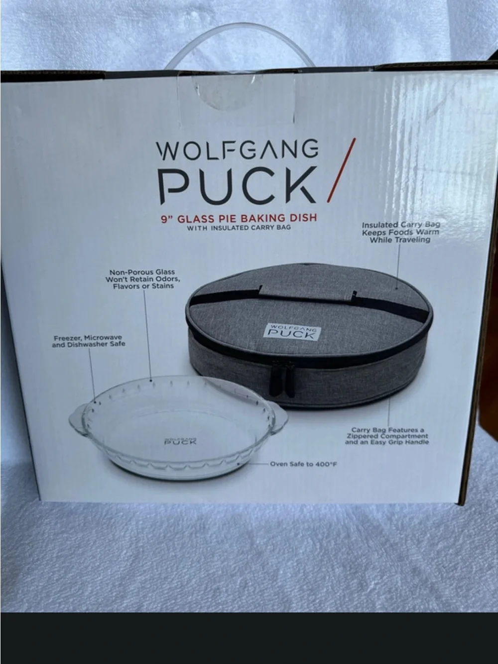 Wolfgang Puck Gray Insulated Carry Bag for 9